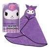 Water Absorbent Quick Dry Hooded Bath Poncho Kuromi Sanrio Height 108 X Width 92cm BPO1-A