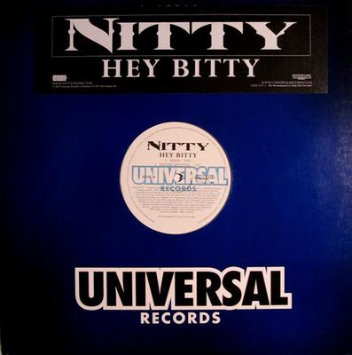 12-дюймовая пластинка NITTY - Hey Bitty UNIR213751PROMO Universal Recor 2004 US Рэп и Хип-хоп/R&B Б/У