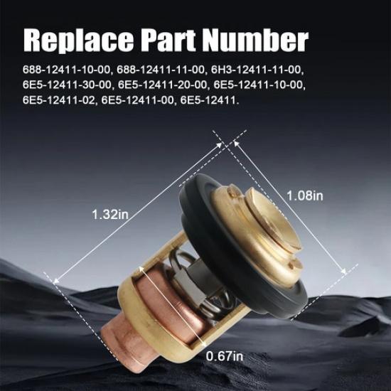 Quality 122°F Thermostat for Yamaha Outboard 115 150 200 225 250HP 2-Stroke
