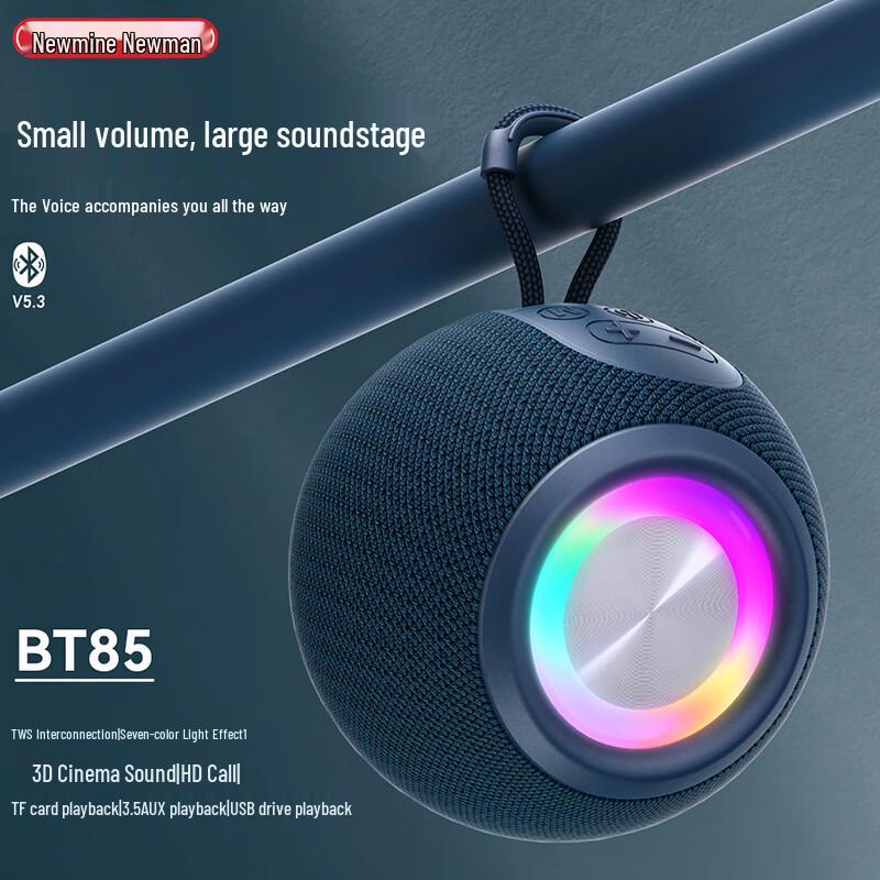Портативная Bluetooth-колонка Newmine BT85, штекер CN (адаптер в комплекте) (Китайская версия)