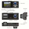 3-канальный видеорегистратор для автомобильной камеры 1080P видеорегистратор, черный ящик, двойной объектив, внутренний автомобильный видеорегистратор, камера заднего вида, автомобильный аксессуар