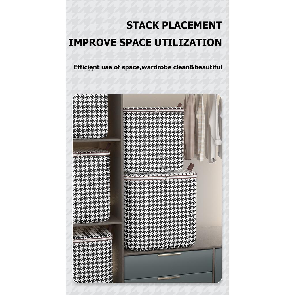 Нетканая сумка для хранения одеяла, бытовая сумка для одежды большой вместимости, упаковочная коробка для брюк, сумка для переезда одежды с одеялами