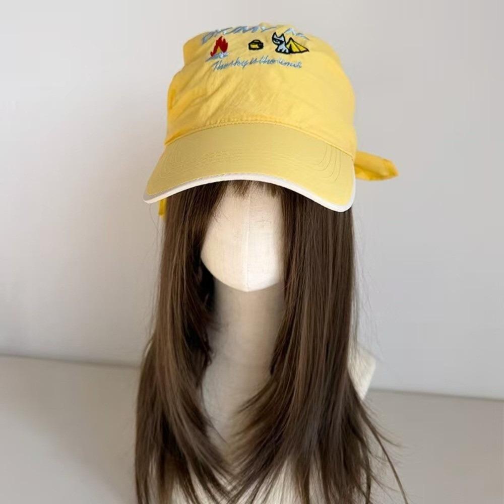 Cotton Headscarf Baseball Hat Breathable Quick Drying Triangle Headscarf Baseball Cap Korean Style Sunshade