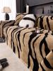Luxury Leopard Sofa Cover Furry Blanket Plush Universal Couch Towel Sofa Cover Home Decor Blankets For Living Room Bedroom