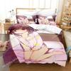 Anime Chieri Ogata Bedding Set 3D Printed Suitable for Bedroom Duvet Cover Set With Pillowcases Kids Home Textile