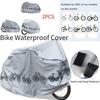 2 шт. Чехол от дождя для велосипеда Чехол для мотоцикла PEVA Солнцезащитный Водонепроницаемый чехол Подходит для большинства моделей на рынке