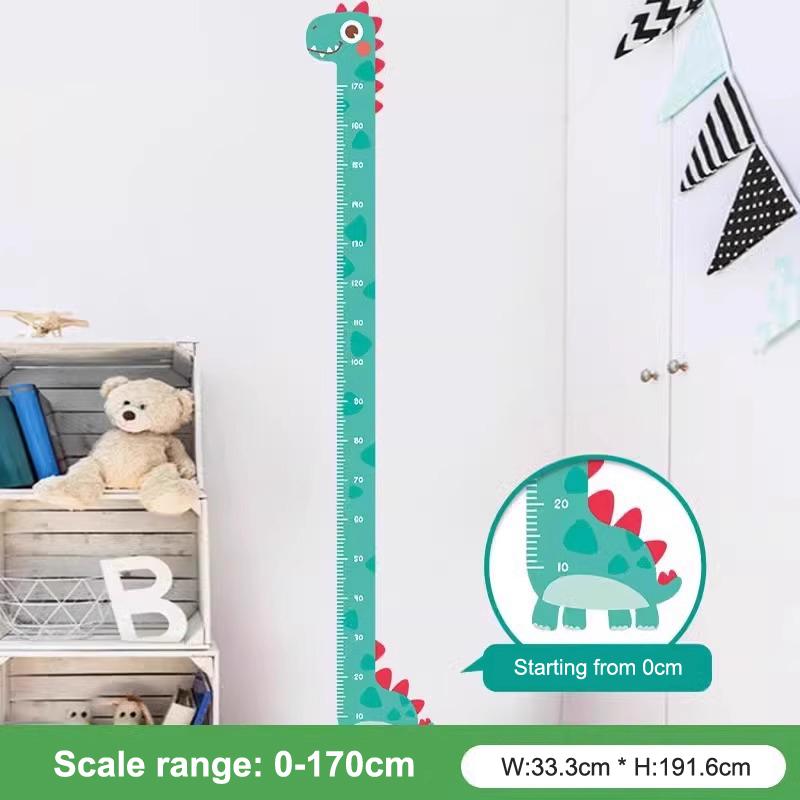Милый мультяшный стикер высоты единорога динозавра жирафа настенная линейка для измерения высоты наклейки для детской комнаты декор детского сада