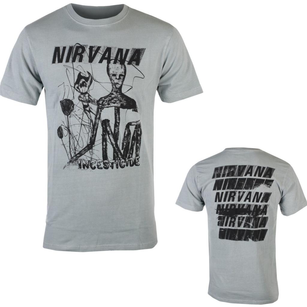 Ретро Хлопковая Футболка с Графикой Nirvana Унисекс Летняя С Коротким Рукавом Модный Бренд Футболка Роскошная Повседневная Винтажные Футболки