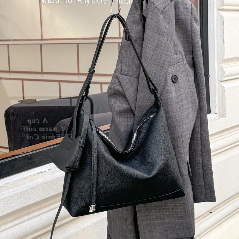 Сумка-тоут из натуральной кожи с верхним слоем, большая вместимость, модная сумка через плечо для женщин