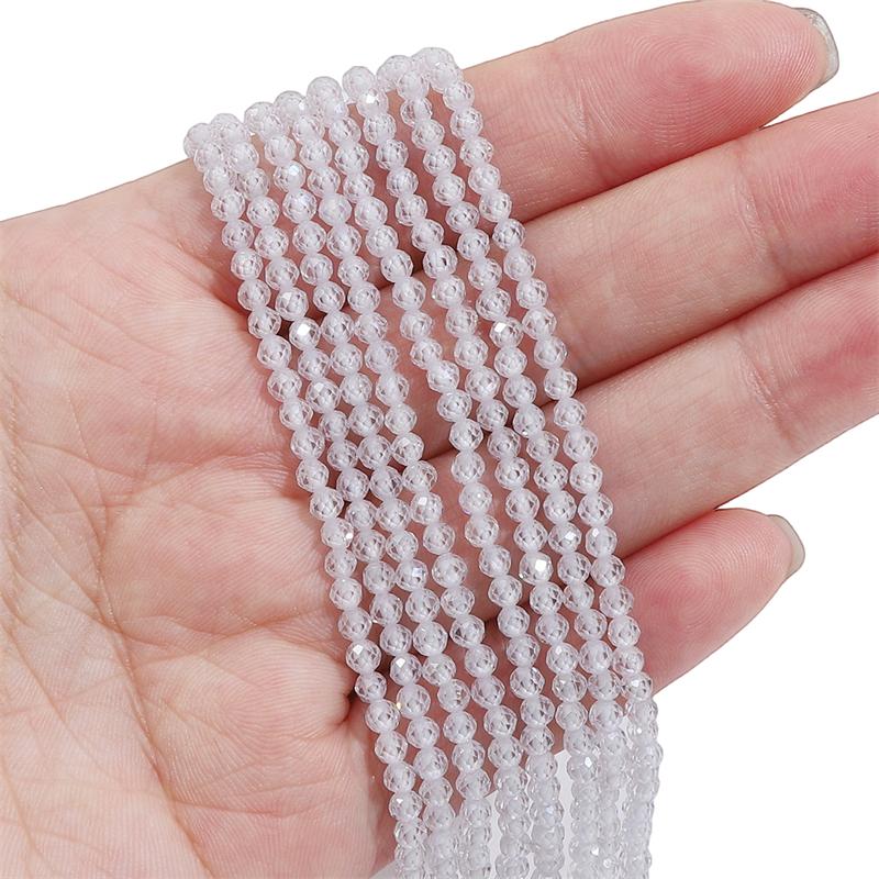 120 шт. Натуральные многоцветные цирконы огранки круглые бусины для изготовления ювелирных изделий своими руками, браслетов, серег