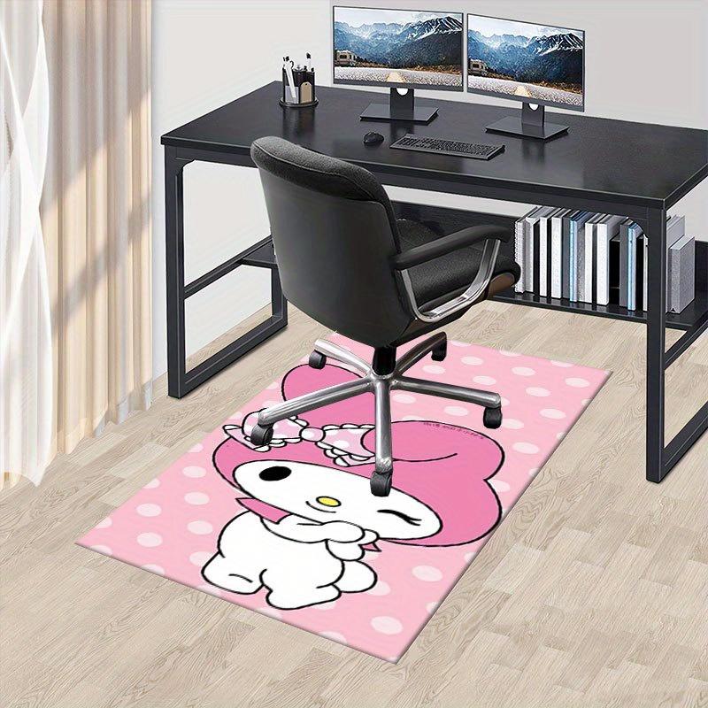 1pc Sanrio Melody Mermaid Printed Office Carpet Rectangle Rug Under The Table,Perfect Room Decor for Living Room, Bedroom, Kitchen, Non-slip Floor Mat