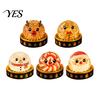 Christmas Desk Toy 1/5Pcs Dumpling Stress Relief Toy, LED Glowing Squeeze with Snowman Steamer, Santa Reindeer Gingerbread Man Lollipop Steamed
