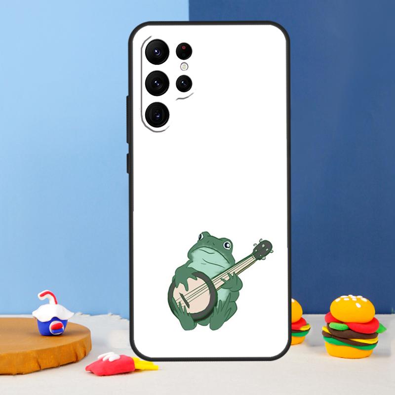 Мультяшные лягушки Чехол для телефона Для Samsung Galaxy S25 Ultra S9 S10 S20 S22 S21 FE S23 Plus S24 Ultra Чехол Coque