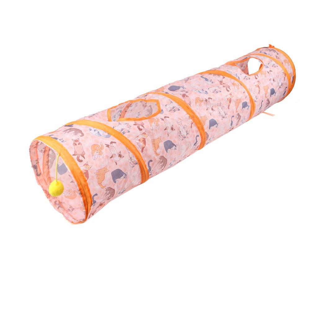 Складное кошачье гнездо Полиэстер+Стальная проволока Игрушка для питомца для веселой игры Веселый кошачий туннель Труба Кот