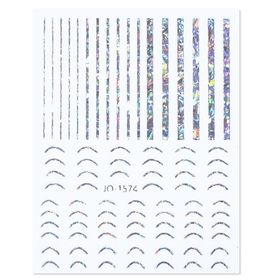 Наклейка для ногтей с нерегулярным узором, несколько стилей, сделай сам