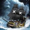 2900PCS Dark Phantom Pirate Ship Building Blocks Classic Ghost Ship Model Bricks Set With Figures Kids DIY Educational Toy Gifts