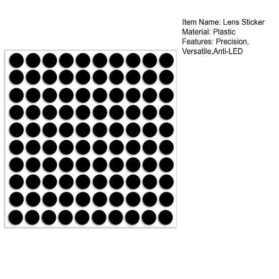100 шт. Наклейки на линзы Полное покрытие Блокирующие свет светодиодов Наклейки для умных очков Прецизионная резка Пленка для линз для конфиденциальности для умных очков