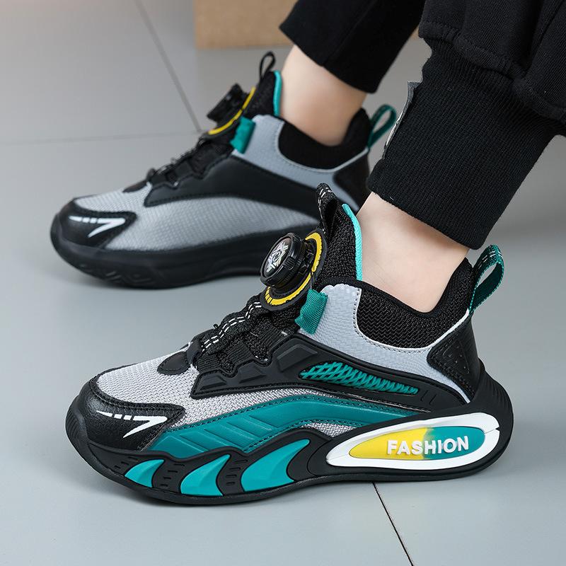Classmate's New Leather Surface Breathable Children's Sports Shoes Boys' Shoes Spring and Autumn Middle School Children's Girls' Casual Running Shoes