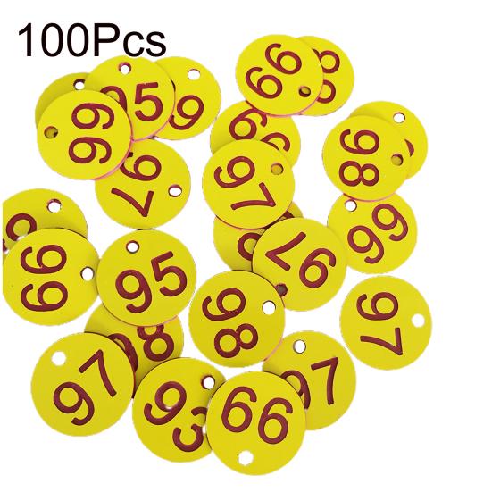 100 шт. водонепроницаемая идентификационная бирка для улья с круглой нумерацией 1-100, этикетка для пчеловодства