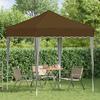 Pop up Party Tent 195 x 195 x 245 cm Taupe Oxford Fabric