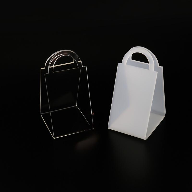 20 шт. Коробка с ручкой для свежих цветов, пластиковые треугольные прозрачные подарочные коробки, акриловая портативная сумка для аранжировки цветов, для мероприятий и вечеринок