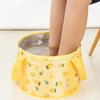 Portable Foot Sauna Bath Barrel Soaking Bucket Folding Basin Foaming Massage Bucket Home Pedicure Bathtub Cover & Handle