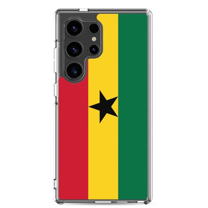 Coque Téléphone - Samsung - Galaxy S24 Ultra - Drapeau Du Ghana - Souple - Multicolore