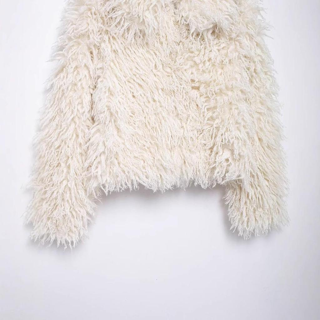 2024 Осень Женское пальто из искусственного меха в европейском и американском стиле - Простая мода