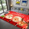 Santa Claus Print Carpet for Living Room Area Rugs Christmas Decor Anti-slip Washable Bedroom Bedside Floor Mat Carpets Doormat