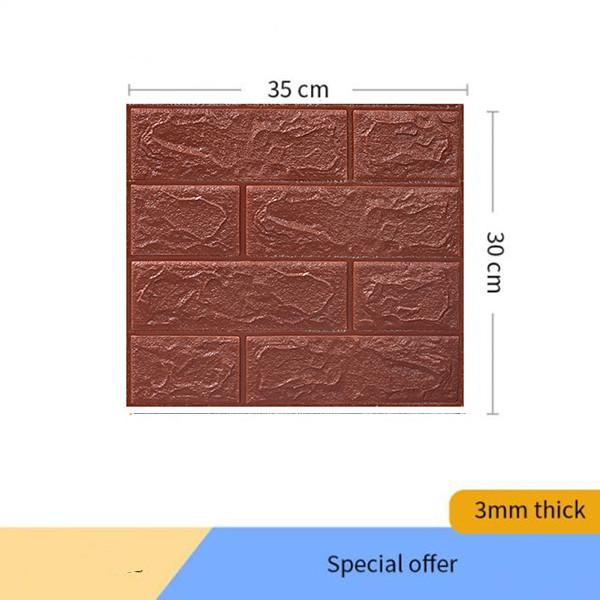 10 шт./20 шт. 3D наклейки на кирпичную стену, самоклеящиеся обои, декор, пена, водонепроницаемое настенное покрытие, обои для гостиной, сделай сам, фон