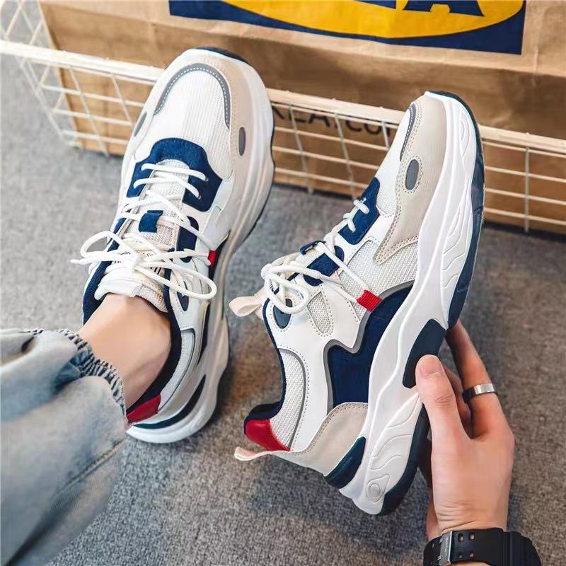 Модные кроссовки мужские летние новые сетчатые дышащие повседневные на шнуровке вулканизированные спортивные туфли для мужчин удобные Zapatillas Hombre