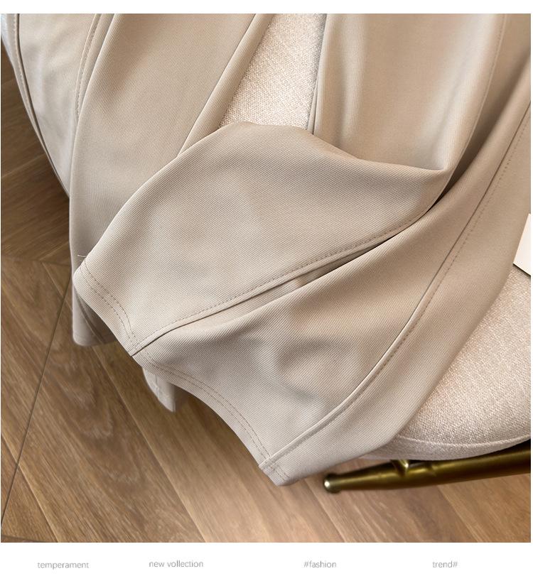 Супер Свободные Брюки Большого Размера с Высокой Талией из Ледяного Шелка Прямого Кроя - Женские Летние Девятиточечные Повседневные