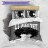 L 3pcs Bedding Set Duvet Cover Closure Includes 1 Duvet Cover & 2 Pillowcases for All Seasons Bedroom Home Dorm Decor