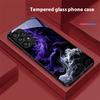 Граффити Живопись Чернилами Для Samsung Galaxy S10 S20 Plus S21 FE S22 S23 S24 FE S25 Ultra Черный Чехол для Телефона из Закаленного Стекла Твердый Чехол