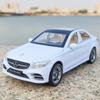 1:32 масштаба Benz C260L, литая под давлением модель автомобиля из сплава, игрушечный автомобиль с откатным механизмом, звуком и светом для детей, взрослых, подарочная коллекция