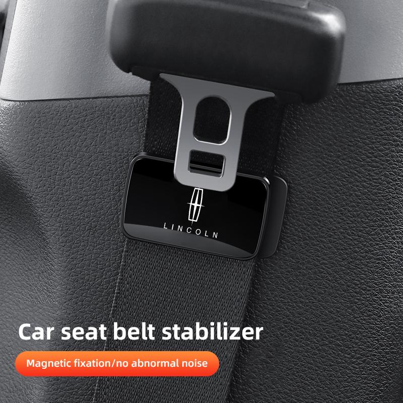 1pc Magnetic Car Seat Belt Holder Anti-Shak Interior Accessories For Lincoln Continental Energy Zephyr Voyager Nautilus Electric 6tsde
