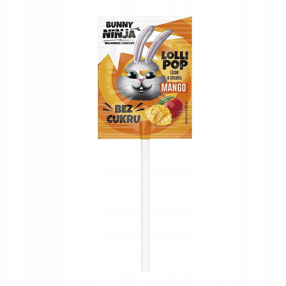 Bunny Ninja Mango Flavored Lollipop, 6G