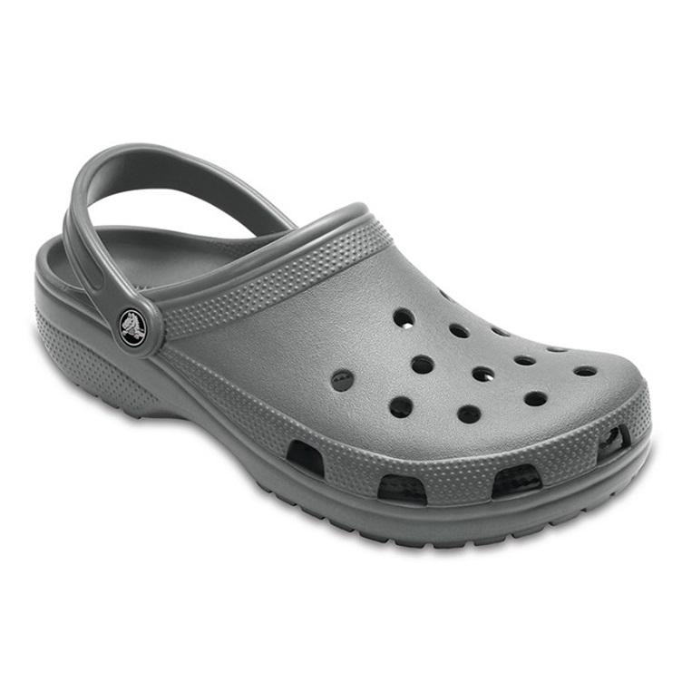 Crocs Классические клоги Классические Удобные Повседневные Сандалии 2см Унисекс Серые
