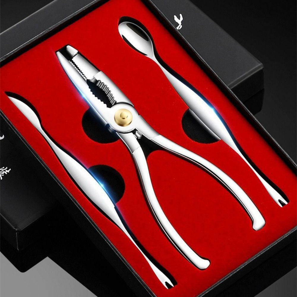 3pcs Labor-saving Crab Stripping Forceps High Hardness Crab Picks Spoons Set  Shrimp