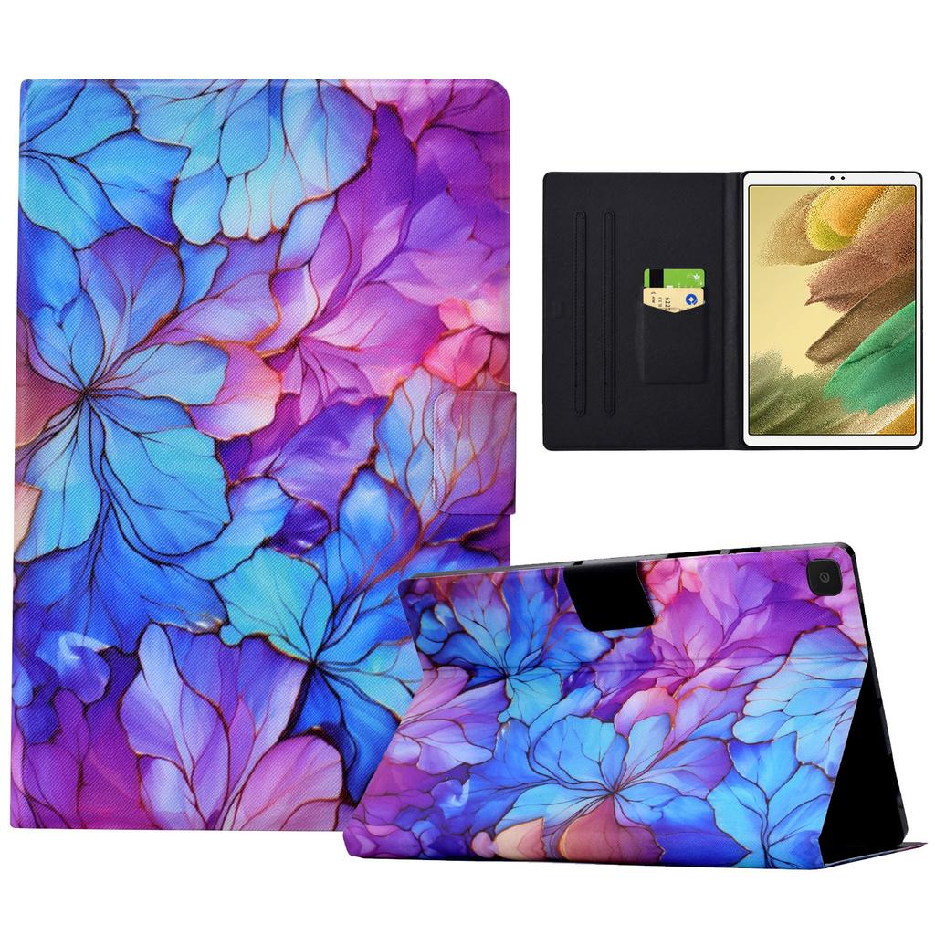 For Samsung Galaxy Tab A7 Lite 8.7-inch T220/T225 Tablet Case Pattern Printing Card Slot Leather Cover