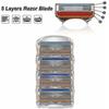 (28pcs)  5 лезвий для Gillette Fusion Proglide Power Сменный бритвенный набор-kryp