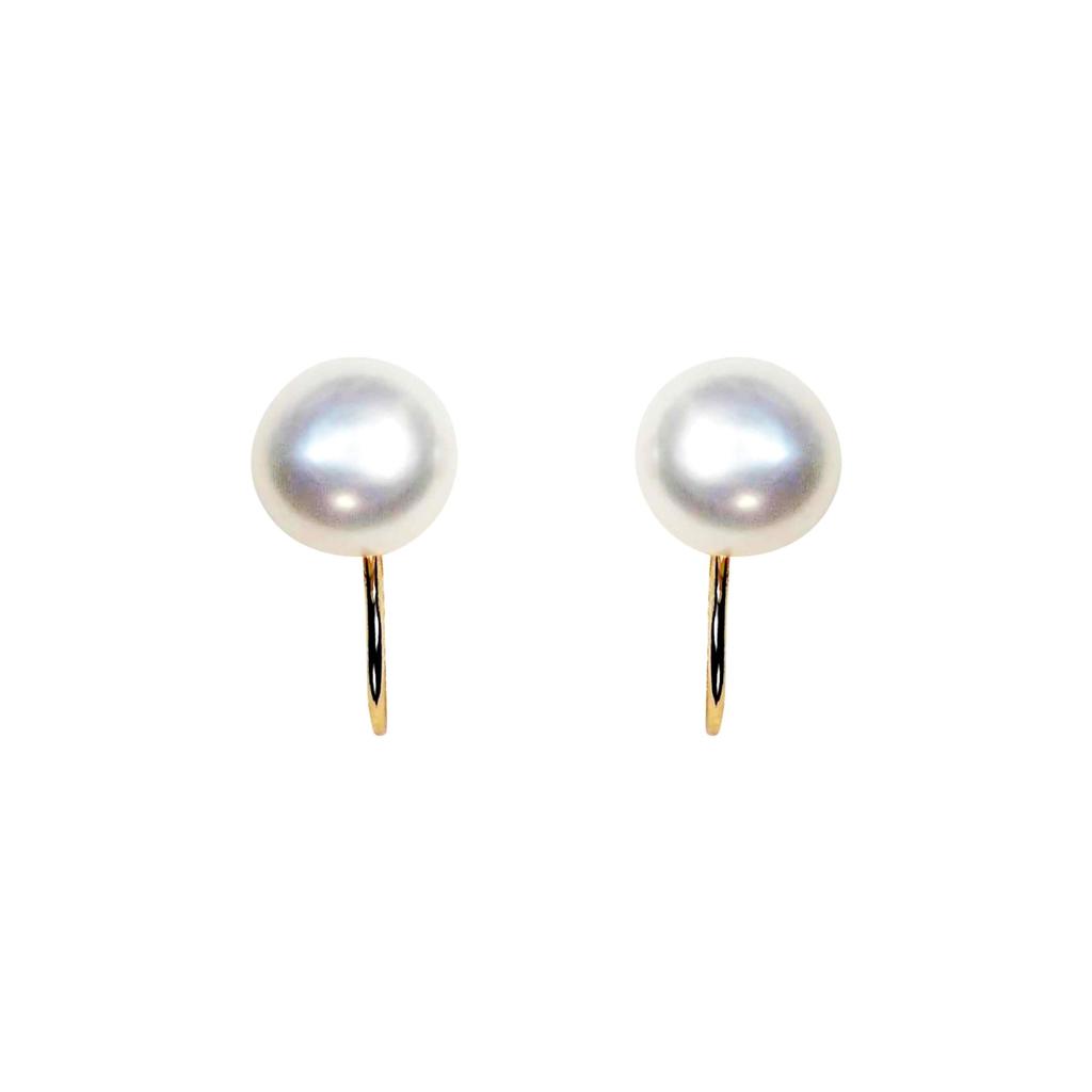 Серьги для женщин Популярные серьги Painless Gold Freshwater Pearl Single Silicon Silicone Pad Cushion Earrings Classy Delicate Elegant Miyabi Grace