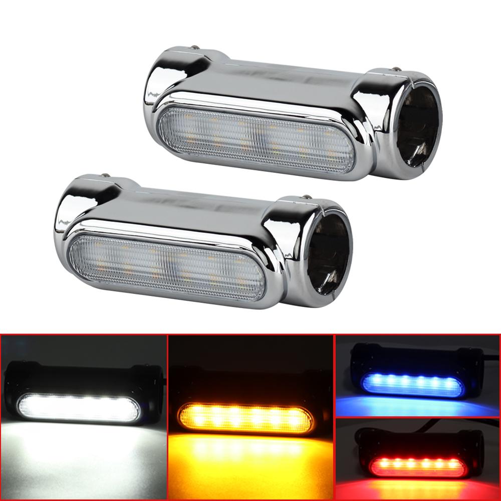 Motorcycle Highway Crash Bar Light Switchback Driving Light For Victory Harley Road King Touring Amber LED Turn Signal Lamp