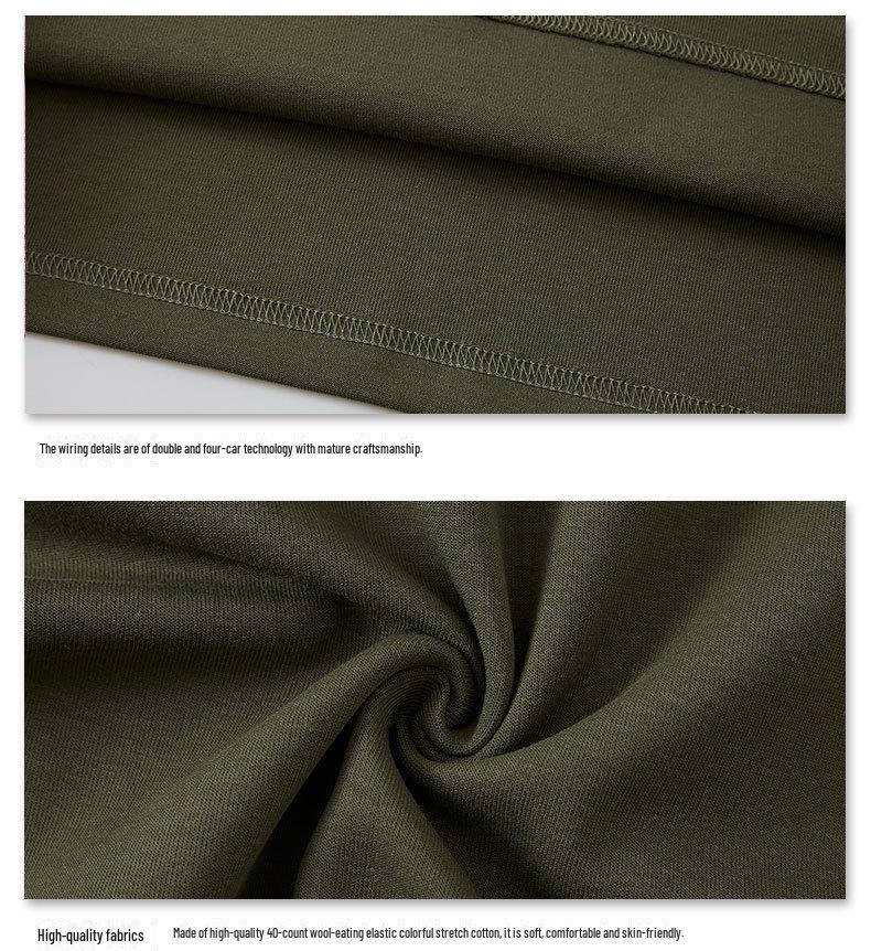 2024 Мужская футболка-поло большого размера с длинным рукавом - деловой офисный тренд, большой хлопковый топ с лацканами для крупных и высоких