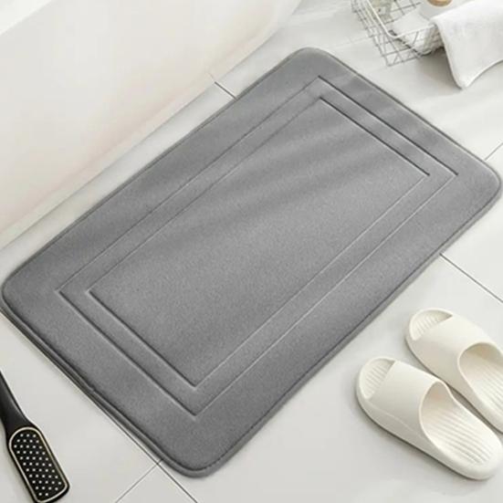 Ultra Soft Non-slip Memory Foam Bath Mat Water Absorbent Bath Rug Shower