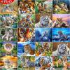 Diamond Painting Tiger Full Drill Square Round Diamond Embroidery Animal Diamond Mosaic Cross Stitch Home Decor