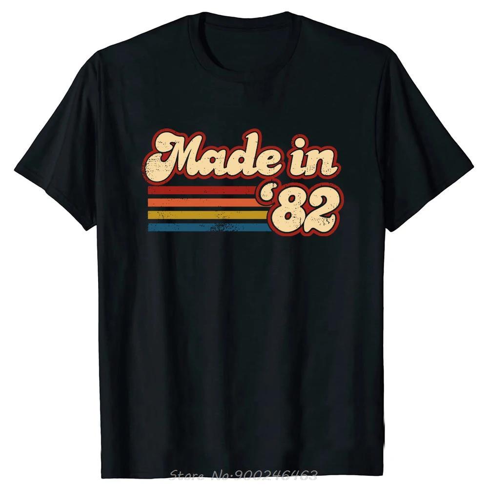 Funny Made In 1982 Limited Edition 42 Years Of Being Awesome T-shirt Summer Cotton Tshirt Birthday Gifts Oversized Men T Shirt