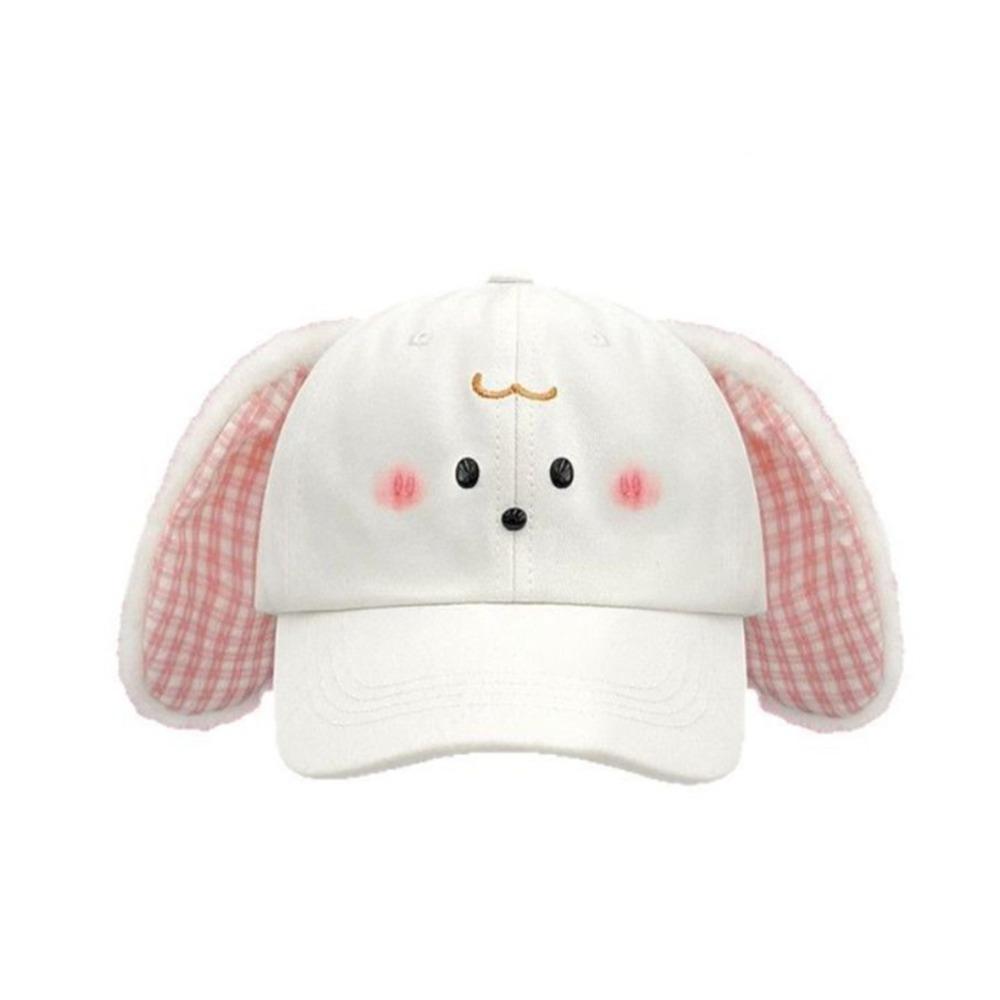 Y2k Baseball Cap Plush Rabbit Ear Sunscreen Hat Fashion Peaked Cap Female