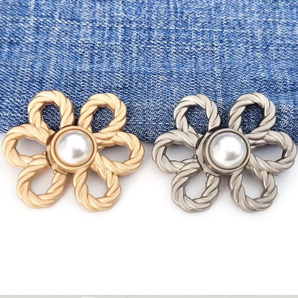 Zinc Zinc Alloy Tighten Waist Buckle Korean Style Brooch Jean Fit Tighten Buckles Party Decoration