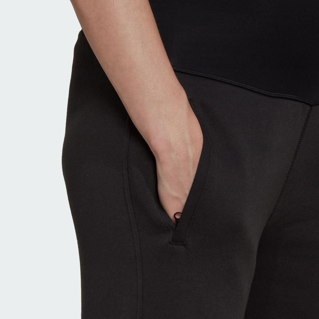 Adidas Stella McCartney M Pants Solid Color Logo Print Elastic Straight Sports Pants Women Pants Black HG6841